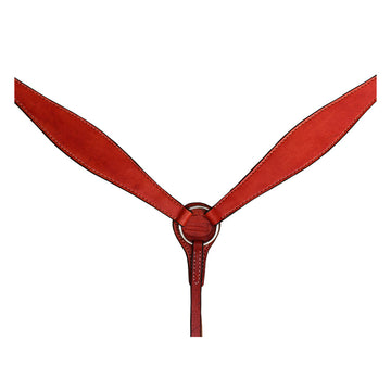 HILASON Western Horse Headstall Breast Collar Set Tack Genuine American Leather Plain Mahogany